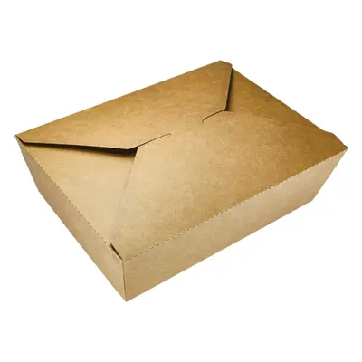 EcoPack Papírový box EKO na jídlo 195x140x65 mm kraft s chlopněmi 2000 ml bal/50 ks Balení: 250