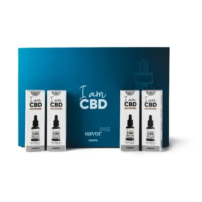 I am CBD Saver box - Full Spectrum CBD kapky 15% original 4x10ml