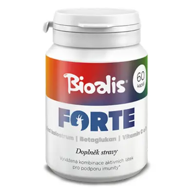 BIOALIS Forte- kozí kolostrum, betaglukan a vitamin C a D Počet kapslí: 60 kapslí