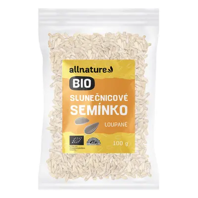 Allnature Slunečnicové semínko BIO, 100 g