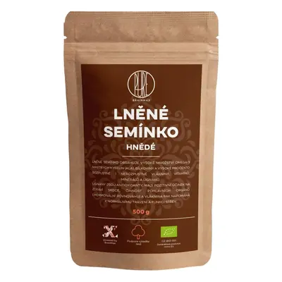 BrainMax Pure Lněné semínko (hnědé) BIO, 500 g