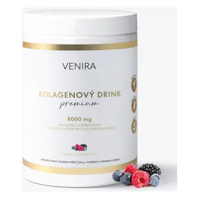 VENIRA PREMIUM kolagenový drink pro vlasy, nehty a pleť, lesní plody, 324 g