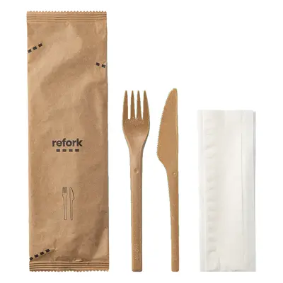 REFORK Meal set (vidlička, nůž, ubrousek), 300 ks