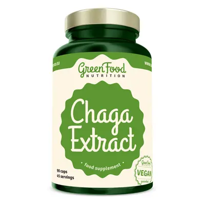 GreenFood Nutrition Chaga extract 90 kapslí