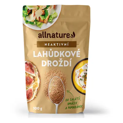 Allnature Lahůdkové droždí neaktivní, 100 g