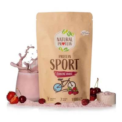 Natural Protein Sport- červené ovoce, 350g