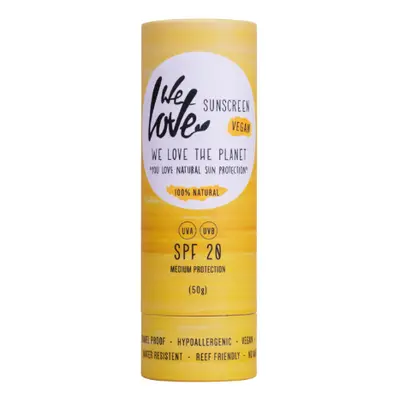 We Love The Planet Přírodní opalovací krém v tyčince SPF 20, 50 g