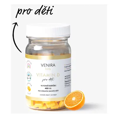 VENIRA vitamin D pro děti - pomeranč, 120 kostiček