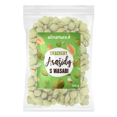 Allnature Arašídy wasabi - crackery, 100 g