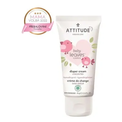 Zinkový krém na opruzeniny ATTITUDE Baby leaves bez vůně 75 ml