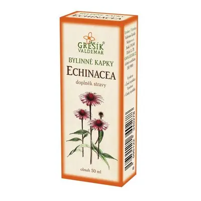 Valdemar Grešík - Natura s.r.o. Echinacea kapky 50 ml GREŠÍK-Z-40% líh, Bylinné kapky