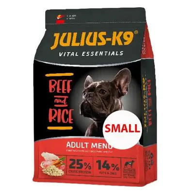 JULIUS K-9 HighPremium 3kg ADULT SMALL Vital Essentials BEEF&Rice