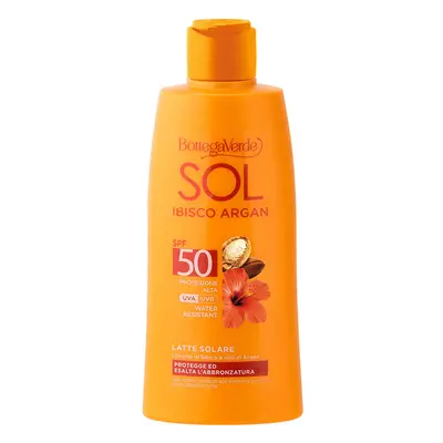 Bottega Verde SOL IBIŠEK A ARGAN Voděodolné mléko na opalování SPF 50, 200ml