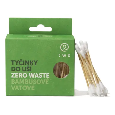 Twocosmetics Bambusové vatové tyčinky ZeroWaste, kompostovatelné, 100 ks