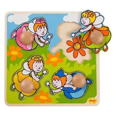 Bigjigs Toys Vkládací puzzle víly