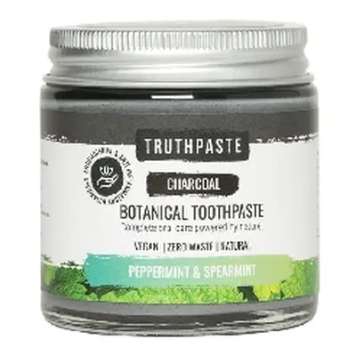 Truthpaste Charcoal přírodní minerální zubní pasta s aktivním uhlím máta 100 ml krátká expirace