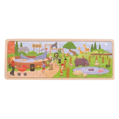 Bigjigs Toys Dřevěné puzzle zoo