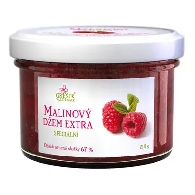 Valdemar Grešík - Natura s.r.o. Džem Malinový extra Speciální 210 g GREŠÍK