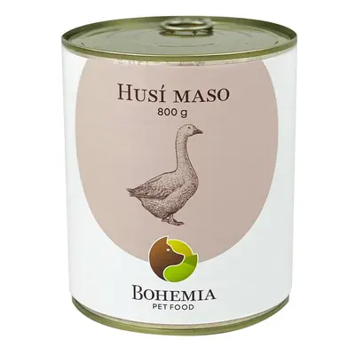 Bohemia Pet Food BOHEMIA Husí maso ve vlastní šťávě 800g