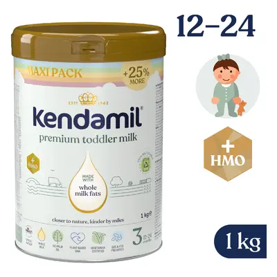 Kendamil Premium 3 HMO+ (1 kg), duhové XXL balení