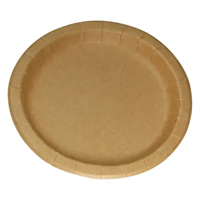 EcoPack Papírový talíř EKO 23 cm kraft hluboký bal/50 ks