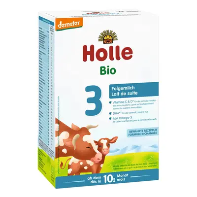 Holle Bio Pokračovací kojenecké mléko 3 pro děti od 10. měsíce, 600 g