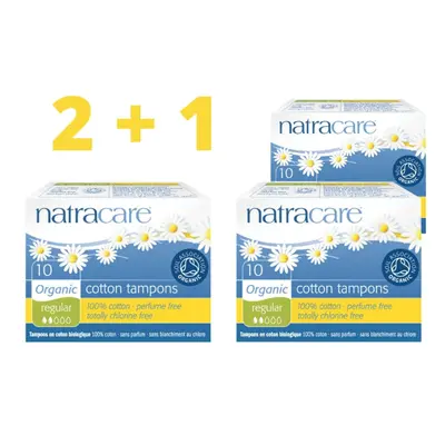 NATRACARE Akce 2+1 Tampóny REGULAR 10 ks