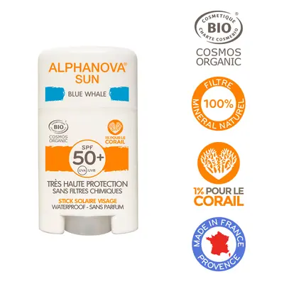 Alphanova Opalovací krém v tyčince SPF 50 modrý 12 g BIO