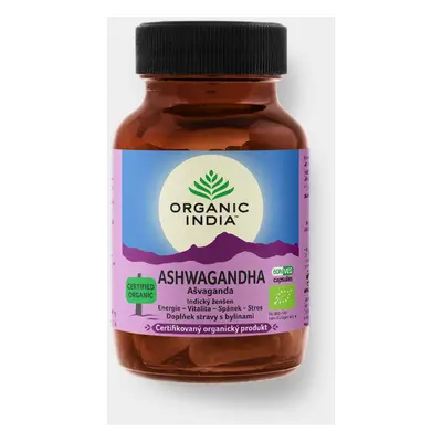 ORGANIC INDIA Ašvaganda, Organic India, 60 kapslí