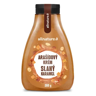 Allnature Arašídový krém - slaný karamel, 260 g