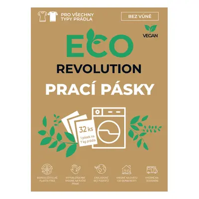 EcoRevolution prací pásky, bez vůně, 32ks