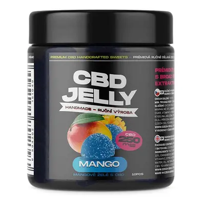 CZECHCBD CBD Jelly 250 mg - modré mango, 10 ks