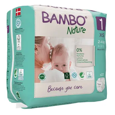 ABENA Bambo Nature 1 XS 2-4kg (22ks)