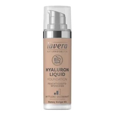 lavera Lehký tekutý make-up s kyselinou hyaluronovou - 04 béžová 30 ml