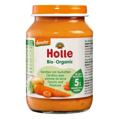 Holle Bio Mrkev s bramborem pro děti od 5. měsíce, 190 g