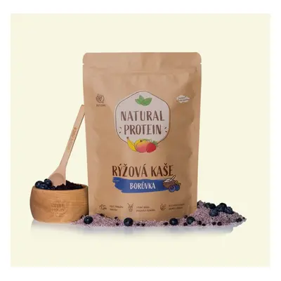 Natural Protein Proteinová rýžová kaše - borůvka, 480g