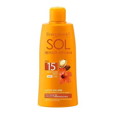 Bottega Verde SOL IBIŠEK A ARGAN Mléko na opalování SPF 15, 200ml