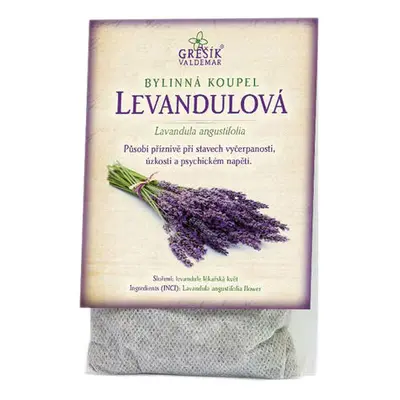 Valdemar Grešík - Natura s.r.o. Levandulová koupel 20 g GREŠÍK, Bylinná koupel