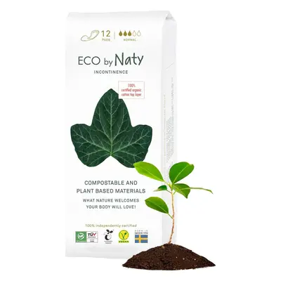 Dámské inkontinenční vložky ECO by Naty - normal (12 ks)