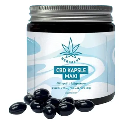 Herbalus CBD Kapsle MAXI, 60ks