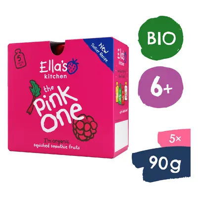 Ella's Kitchen BIO PINK ONE ovocné smoothie s rebarborou (5x90 g)