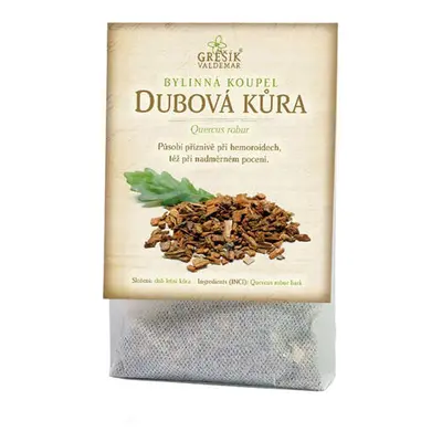 Valdemar Grešík - Natura s.r.o. Dubová kůra koupel 20 g GREŠÍK, Bylinná koupel