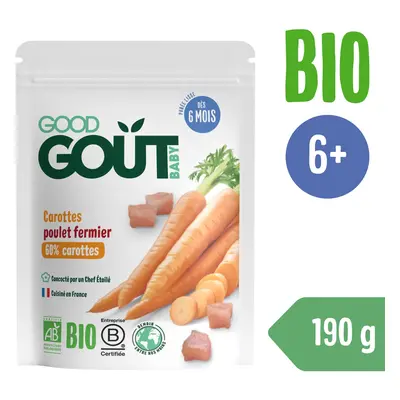 Good Gout BIO Mrkev s farmářským kuřátkem (190 g)