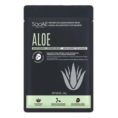 Soo'AE NATURE COLLAGEN ESSENCE MASKA S ALOE VERA 25G