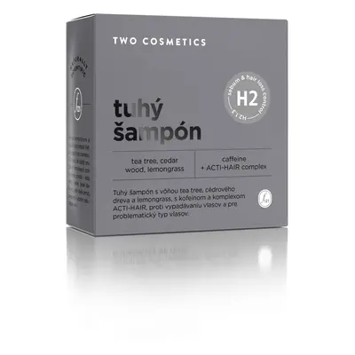 Twocosmetics Tuhý šampón SEBUM&HAIR LOSS CONTROL s kofeinem, 60 g