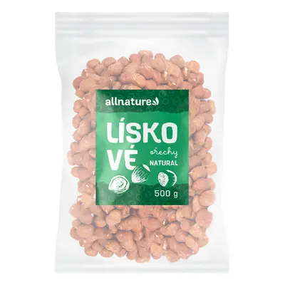 Allnature Lískové ořechy, 500 g