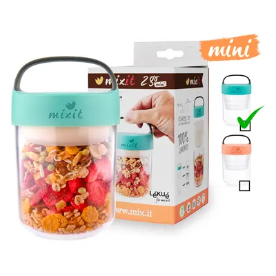 Mixit 2go mini svačinový box mintový, 400 ml