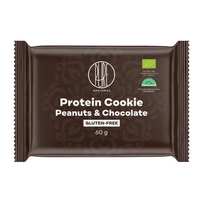 BrainMax Pure Protein Cookie Arašídy & Čokoláda BIO, 60 g