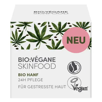 BIO:VÉGANE Organický pleťový krém Hemp 24H CARE, 50 ml