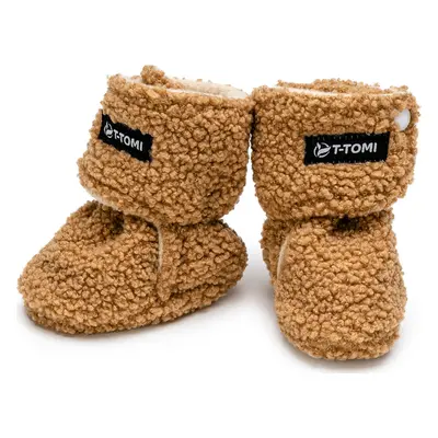 T-TOMI Capáčky TEDDY Brown (3-6 měsíců) WARM